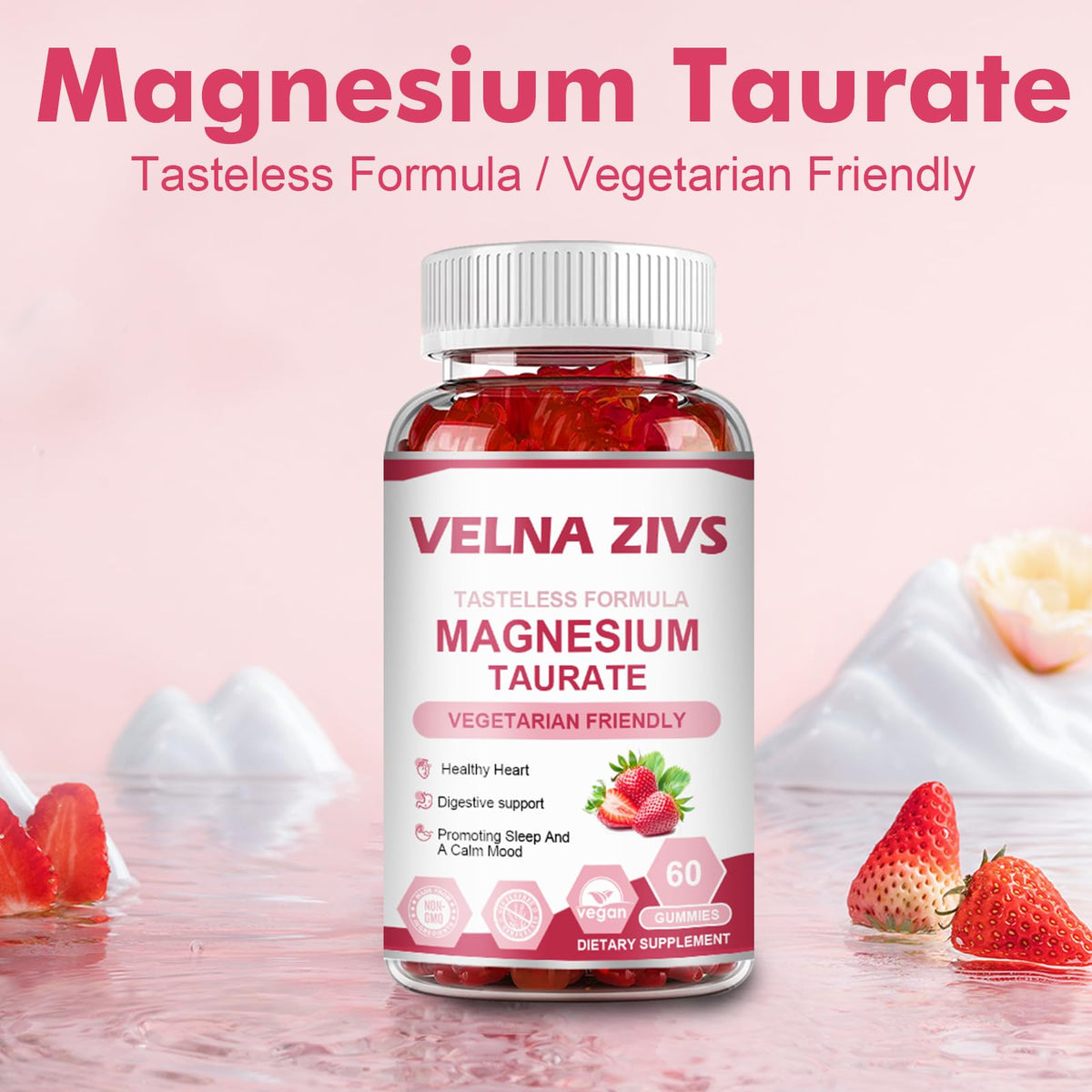 Magnesium Taurate Gummies 1800mg, 60 Ct - additional product image 7