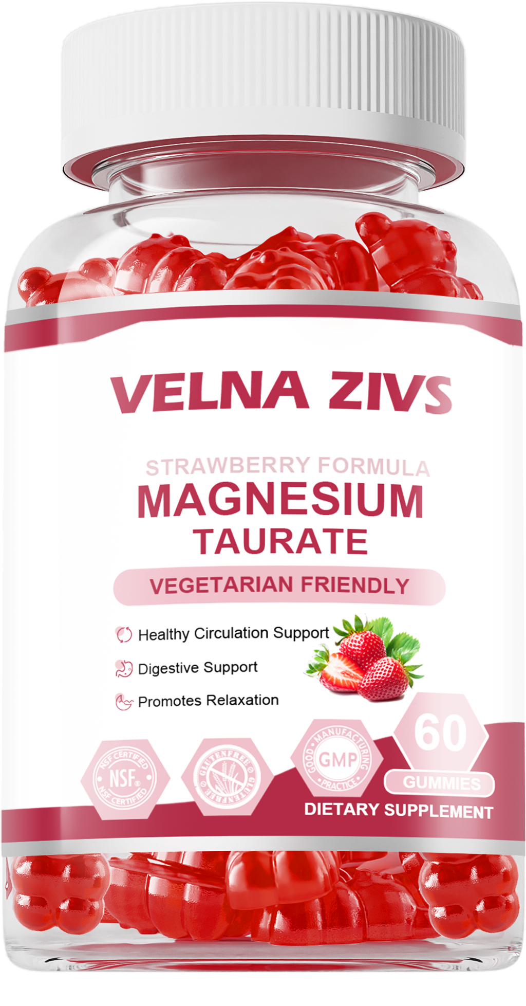 Magnesium Taurate Gummies Supports Muscle & Nerve 60 Count