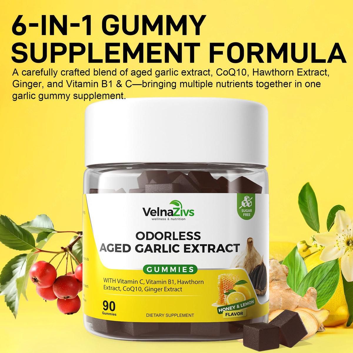 Aged Garlic Extract Gummies with CoQ10, 90 Ct - additional product image 4