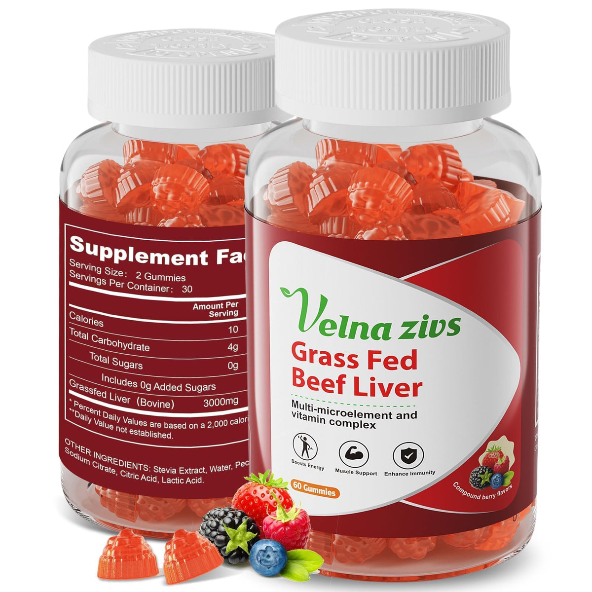 Grass Fed Beef Liver Gummies, 60 Ct - additional product image 4