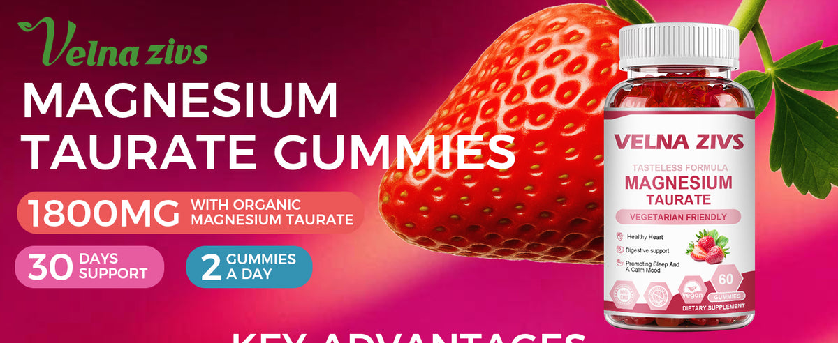 Magnesium Taurate Gummies Supports Muscle & Nerve 60 Count - Product scene 1