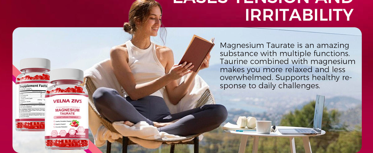 Magnesium Taurate Gummies Supports Muscle & Nerve 60 Count - Product scene 3